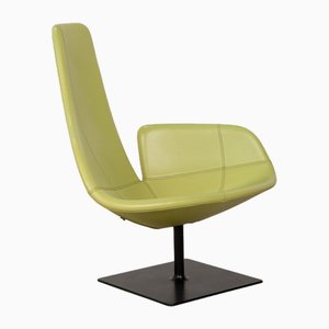 Fjord Leather Armchair in Green by Patricia Urquiola for Moroso