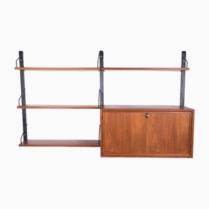 Royal System Wall Cabinet attributed to Poul Cadovius for Cado, 1950s