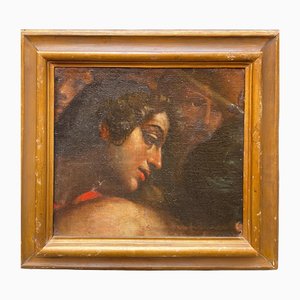 Faces, 17th Century, Oil on Canvas, Framed