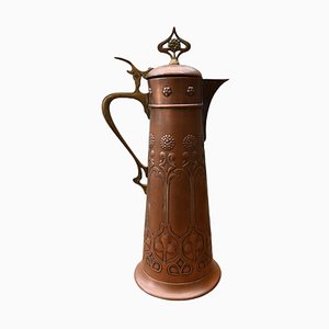 Large Art Nouveau Copper Pitcher from WMF