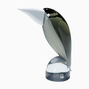 Glass Grosbeak Sculpture attributed to Livio Seguso for Gral, Germany, 1970s