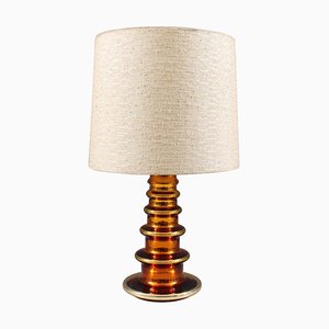Mid-Century Modern Glass Table Lamp by Gustav Leek for Orrefors, 1960s
