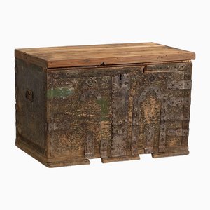 Vintage Kommode mit Olivgrüner Patina, 1920