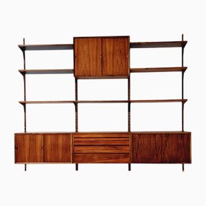 Libreria Mid-Century in palissandro con tre elementi di Poul Cadovius per Cado, Danimarca, anni '60