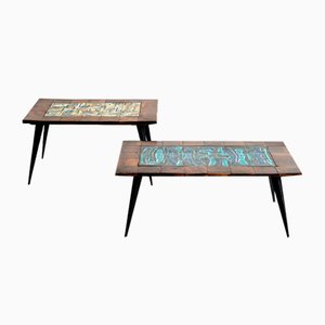 Tables Basses par Jean De Lespinasse, France, 1950s, Set de 2