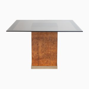 Vintage Dining Table attributed to Jean Claude Mahey for Roche Bobois, 1980s