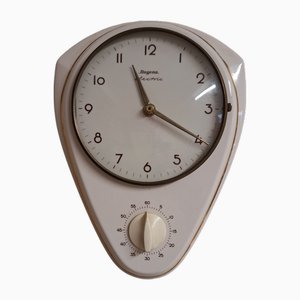 Deutsche Vintage Wanduhr von Dugena, 1960er