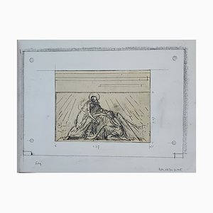 Henri Fehr, Etude de scène biblique, Crayon on Paper