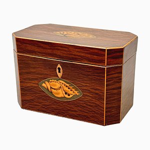 Georgian Octagonal Partridgewood Tea Caddy, 1780