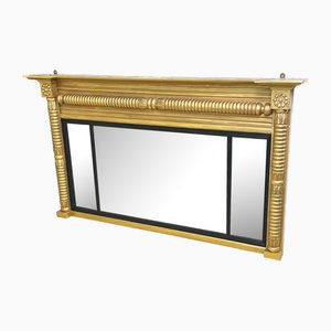 Small 19th Century Gilt Overmantle Mirror, 1850