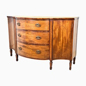 Antique Georgian Serpentine Commode, 1800