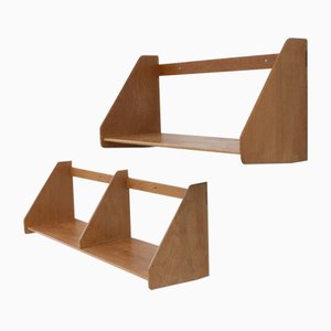 Dänische Regale aus Eiche von Hans J. Wegner für Ry Møbler, 1950er. 2er Set