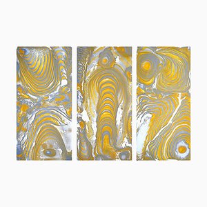 Sumit Mehndiratta, Composición No. 444, 2023, Acrílico y pintura en aerosol sobre lienzo