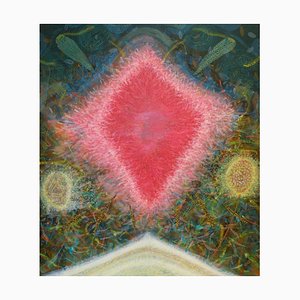 Giorgi Kavelashvili, Heart to Heart, 2023, Acrylic and Tempera on Wood
