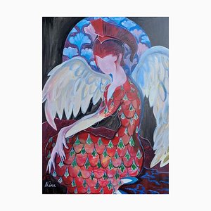 Nina Urushadze, Warrior Muse, 2023, Acrylic on Canvas