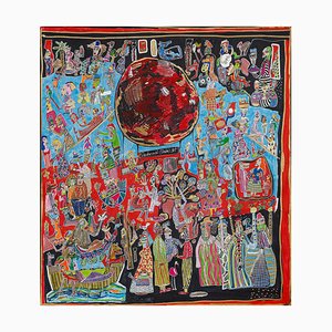 Nino Devdariani, Planet, 2023, Mixed Media on Paper