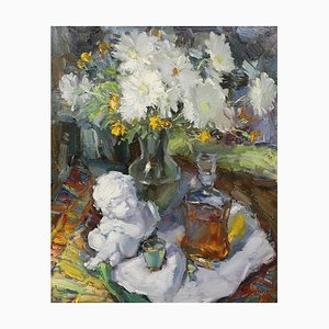 Yuriy Demiyanov, Still Life with Decanter, 2016, Oil on Canvas