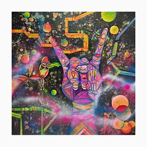 Hongda, Rock Starry Sky, 2023, Öl auf Segeltuch