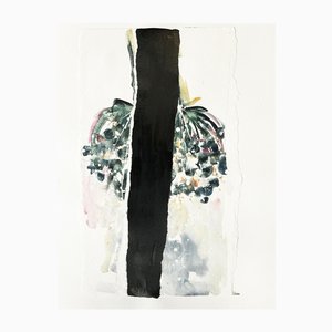 Doïna Vieru, Black Flower 8, 2023, Ink on Canson Paper