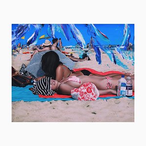 Maxwell Stevens, Beach Girls, 2023, Oil on Canvas