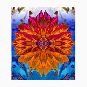 Sumit Mehndiratta, Prismatic Dahlia, 2023, Archival Pigment Print on Canvas