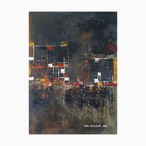 Lika Sarishvili, Abstraktion 6, 2022, Acryl auf Leinwand