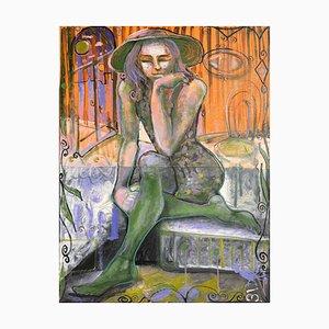 Ramaz Chantladze, Thoughts Series, 2022, Öl auf Leinwand