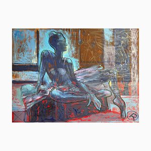 Ramaz Chantladze, Repetition, Series of Ballerinas, 2022, Oil on Canvas