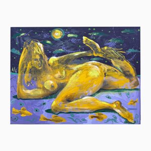 Ramaz Chantladze, Yellow Woman, 2020, Oil on Canvas