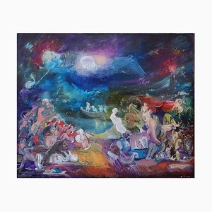 Giorgi Kukhalashvili, from the Divine Comedy, 2023, Oil on Canvas