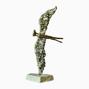 Irakli Tsuladze, Flying, 2024, Bronze & Marble