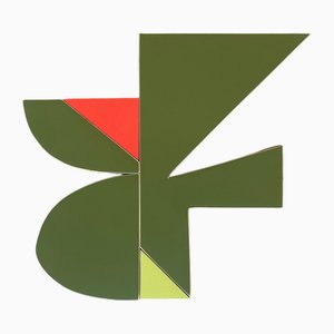 Scott Troxel, Clover, 2024, Acrylic on Wood Sculpture