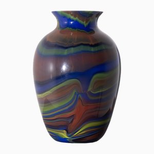 Postmoderne Vase aus Muranoglas von Ottavio Missoni, Italien, 1980er