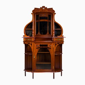 Art Nouveau Cabinet with Mirror, 1890s