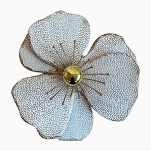Lampada da parete Mid-Century Magnolia di La Samaritaine, Italia, anni '70