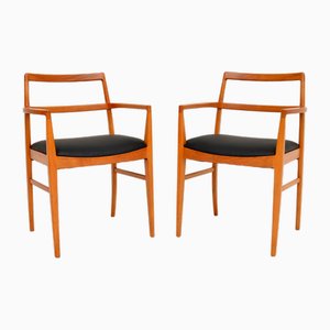 Dänische Vintage Carver Chairs von Arne Vodder für Sibast, 1960er, 2er Set