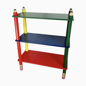 Vintage Italian Pencil Bookcase by Pierre Sala, 1980