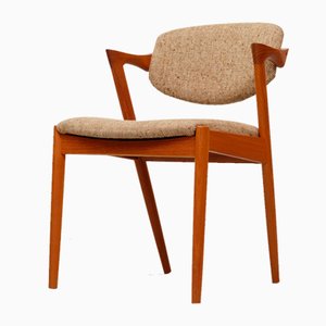 Teak Chair Model 42 by Kai Kristiansen for Schou Andersen, 1960s