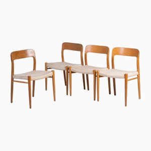Chairs in Oak by Niels Otto Møller, 1960s, Set of 4