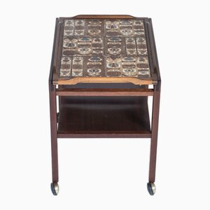 Tavolo vassoio di Severin Hansen per Haslev Møbelsnedkeri, Danimarca, anni '60