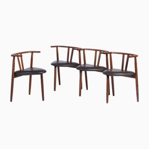 Esszimmerstühle aus Teak von Hans Olsen, 1960er, 4er Set