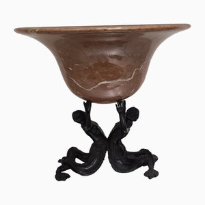 Centro de mesa en forma de copa con tritones de ItalBi, 1997