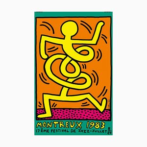 Keith Haring, Montreux, Jazz Festival, 1983, Screenprint