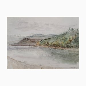 Gilbert Pastor, Arriving Near the Coast, Original Watercolor