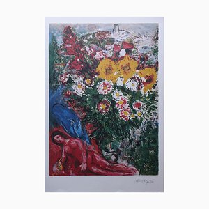 Marc Chagall, The Woman and the Bird, Lithograph
