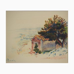 Pierre-Auguste Renoir, Paysage de Provence, Lithographie et Pochoir
