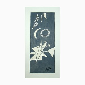 Georges Braque, Ciel Gris II, 1959, Lithograph