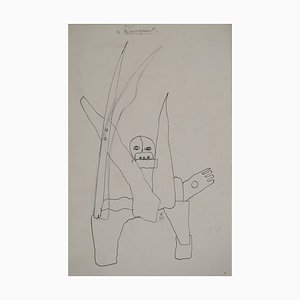 Jean-Claude Silbermann, Sneaky Signs: The Mover, Original Ink Drawing