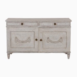 Gustavianisches Sideboard mit Schnitzereien, 19. Jh.