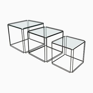 Isocele Nesting Tables by Max Sauze, 1970s, Set of 3